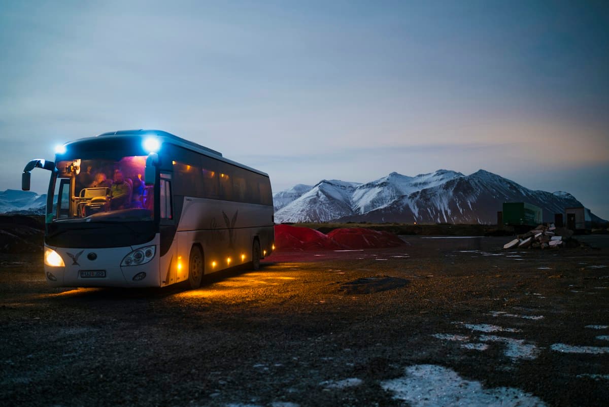 Passenger bus ready for a city transfer